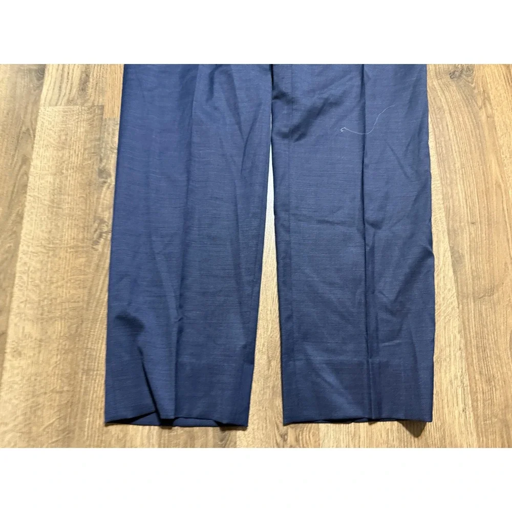 Awearness Kenneth Cole Pants Mens Size 38 Blue Dress Pants Flat Front Slim Fit